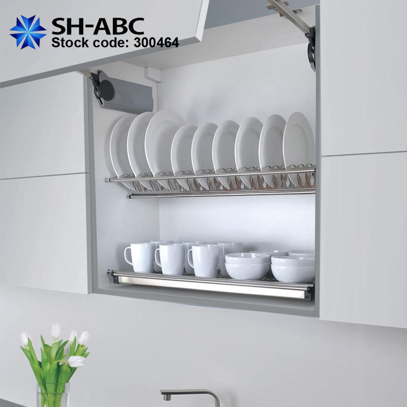 In Cabinet Mounted Stainless Steel S/s Sus Kitchen Dish Racks Double Layered Kitchen Dish Drying Rack Dish Drainer Rack